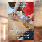 Aanpassen Acupunctuur Cupping Therapy Business 2 Raamsticker (Vel 2)