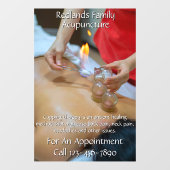 Aanpassen Acupunctuur Cupping Therapy Business 2 Raamsticker (Vel)