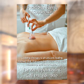 Aanpassen Acupunctuur Cupping Therapy Business 3 Raamsticker (Vel 2)