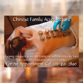 Aanpassen Acupunctuur Cupping Therapy Business 5 Raamsticker (Vel 2)