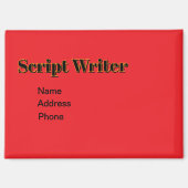 Aanpassen Adverteren Promoten Script Writer Magneet (Voorkant)