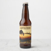 Aanpassen Alaskan Grizzly Golden Ale Gedetailleerd Bier Etiket (Voorkant)