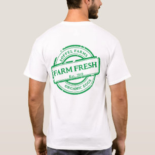 Aanpassen Algemene Boerderij Groenten Eieren Promo T-shirt