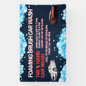 Aanpassen algemene grote autowasbedrijf  spandoek (Verticaal)