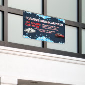Aanpassen algemene grote autowasbedrijf spandoek (Buitenkant Gebouw)