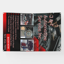 Aanpassen Auto Reparatie Garage Service Lijst Met  Spandoek