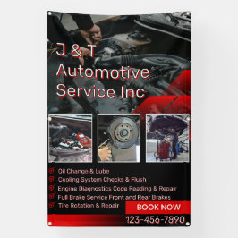 Aanpassen Auto Reparatie Garage Service Lijst Met  Spandoek