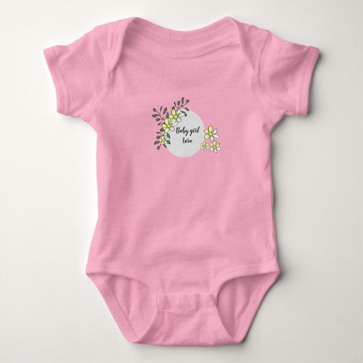 Aanpassen baby meisje bodysuit (Voorkant)