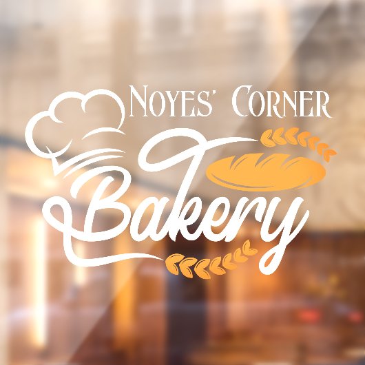 Aanpassen Bakery Shop Grain Bread 2 Raamsticker (Vel 2)