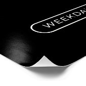 Aanpassen Bar Pub Public House Happy Hour Bier Perfect Poster (Hoek)