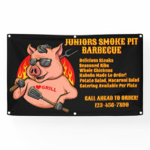 Aanpassen Barbecue Smoker Mobile Business Banner
