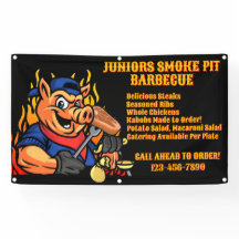 Aanpassen Barbecue Smoker Mobile Business Banner