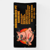 Aanpassen Barbecue Smoker Mobile Business Banner (Verticaal)