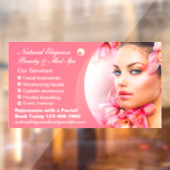 Aanpassen Beauty Treatment Med Spa Roze Groot Raamsticker (Vel 2)