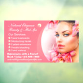 Aanpassen Beauty Treatment Med Spa Roze Groot Raamsticker (Vel 3)