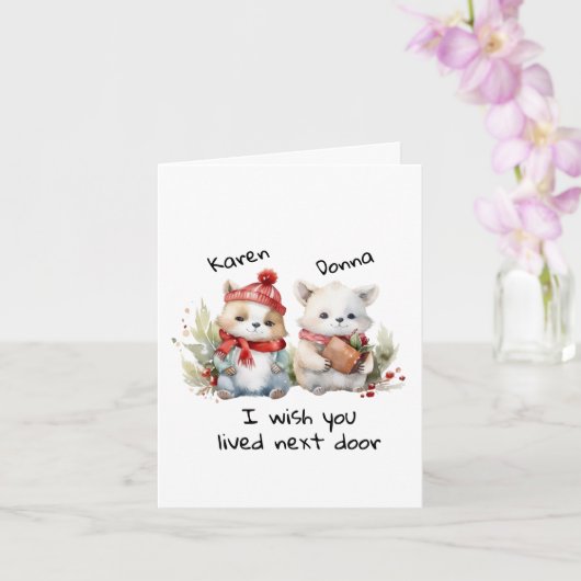 Aanpassen Beste Vrienden Ik Wens Dat Je Naast Me W Kaart (Orchidee)