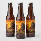 Aanpassen Bigfoot Drink een biertje bij zonsonderg Bier Etiket (Flessen)
