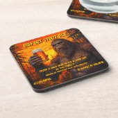 Aanpassen Bigfoot Drink een biertje bij zonsonderg Bier Onderzetter (Linkerzijde)