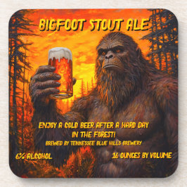Aanpassen Bigfoot Drink een biertje bij zonsonderg Bier Onderzetter