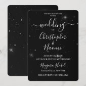 Aanpassen - Black Stars Kaart (Voorkant / Achterkant)