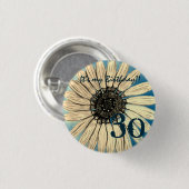 Aanpassen Bloem Button Het is mijn verjaardag (Voorkant /achterkant)