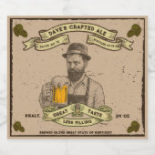 Aanpassen  Brouwen Batch Bottled Hops Bier Etiket (Enkel label)