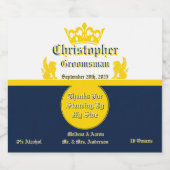 Aanpassen bruiloft receptie beste man bruidegom et bier etiket (Enkel label)