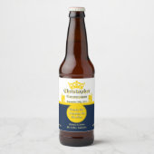 Aanpassen bruiloft receptie beste man bruidegom et bier etiket (Voorkant)