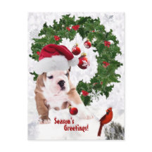 Aanpassen! - Bulldog Puppy Kerstmis versie 2