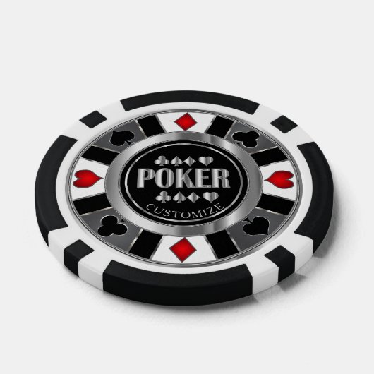 Aanpassen Casino Poker Chip - Las Vegas - Rood (Enkel)