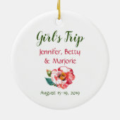 Aanpassen Charleston Street Abloom in Waterverf Keramisch Ornament (Achterkant)