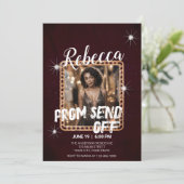 Aanpassen Charmante Prom Verstuur Sparkling Chain Kaart (Staand voorkant)