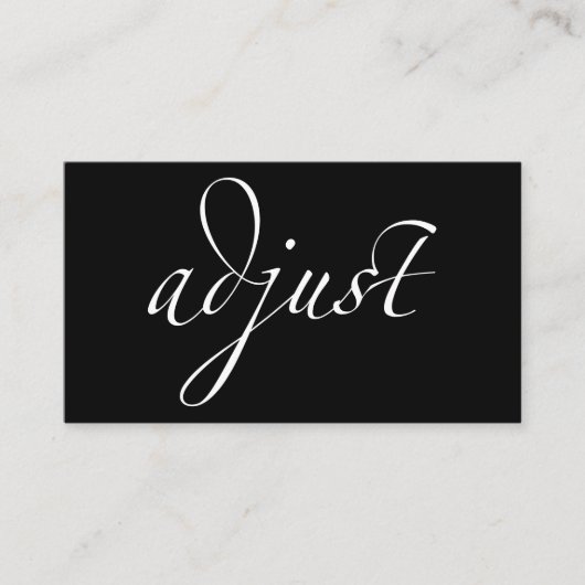 Aanpassen: Chiropractisch / Centraal Visitekaartje (Voorkant)