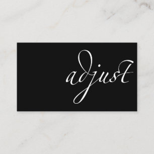 Aanpassen: Chiropractisch Visitekaartje