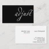 Aanpassen: Chiropractisch Visitekaartje (Voorkant / Achterkant)