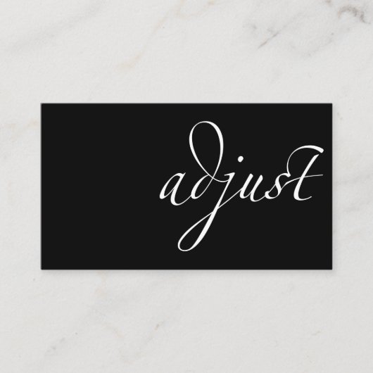 Aanpassen: Chiropractisch Visitekaartje (Voorkant)