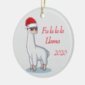 Aanpassen citaat van Dated Fun Llama Fa la la la L Keramisch Ornament (Links)