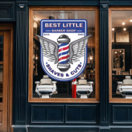 Aanpassen Classic Barber Shop Traditionele Pool Raamsticker