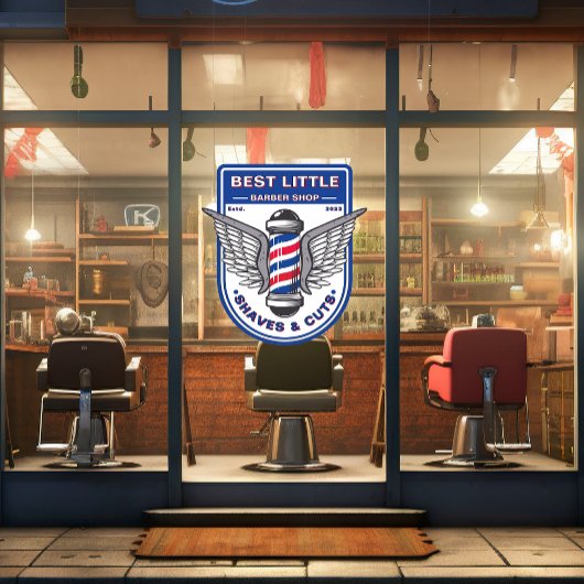 Aanpassen Classic Barber Shop Traditionele Pool Raamsticker