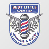 Aanpassen Classic Barber Shop Traditionele Pool Raamsticker (Vel)