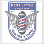 Aanpassen Classic Barber Shop Traditionele Pool Sticker (Vel)