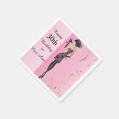 Aanpassen Classy Verjaardagsmeisje Servet (Hoek)