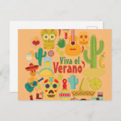 Aanpassen Cool Mexico Monuments Design Briefkaart (Voorkant / Achterkant)