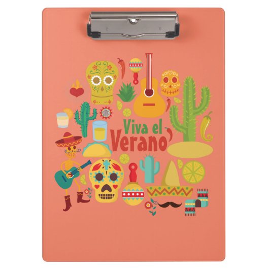 Aanpassen Cool Mexico Monuments Design Klembord (Voorkant)