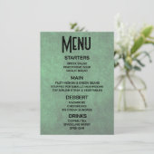 Aanpassen - Creëer je eigen groene grunge textuur Menu (Staand voorkant)