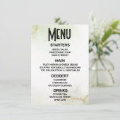 Aanpassen - Creëer Je Eigen Subtiele Groene Marmer Menu (Staand voorkant)