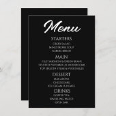 Aanpassen - Creëer Je Eigen Zwarte Menu (Voorkant / Achterkant)