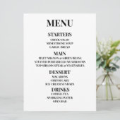 Aanpassen - Creëer Uw eigen aangepaste menu (Staand voorkant)