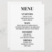 Aanpassen - Creëer Uw eigen aangepaste menu (Voorkant / Achterkant)