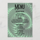 Aanpassen - Creëer uw eigen groene metallic spiraa Menu (Voorkant)